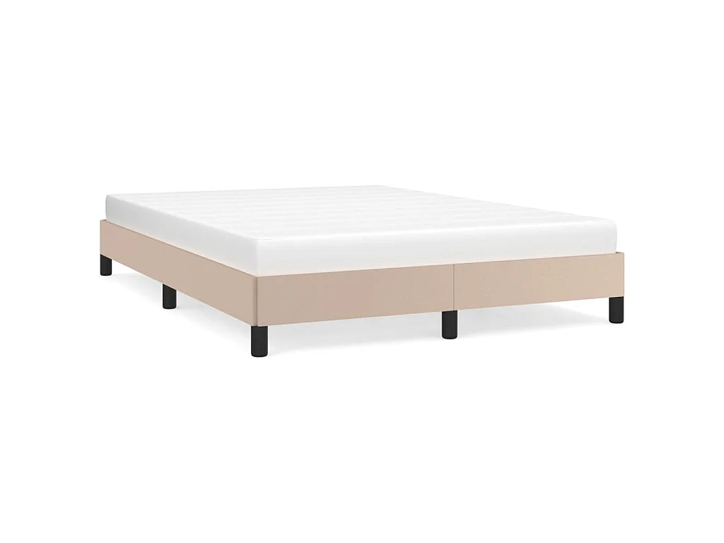 Bedframe kunstleer cappuccinokleurig 140x190 cm