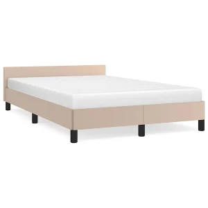 Bedframe met hoofdeinde zonder matras Cappuccino 120×200 cm Bedframe met hoofdeinde zonder matras Cappuccino 120×200 cm