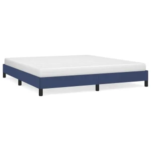 Bedframe zonder matras stof blauw 180×200 cm Bedframe zonder matras stof blauw 180×200 cm