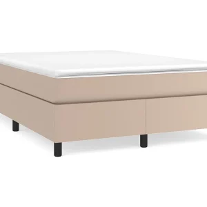 Bedframe kunstleer cappuccinokleurig 140×190 cm