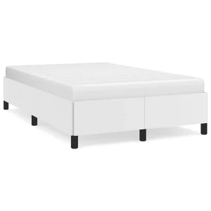 Bedframe kunstleer wit 120×190 cm Bedframe kunstleer wit 120×190 cm