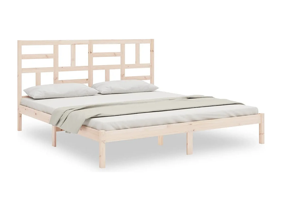 Bedframe zonder matras massief hout 180x200 cm