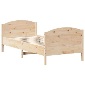 Bedframe zonder matras massief grenenhout 75×190 cm Bedframe zonder matras massief grenenhout 75×190 cm