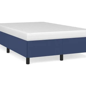 Bedframe zonder matras 120×190 cm stof blauw Bedframe zonder matras 120×190 cm stof blauw