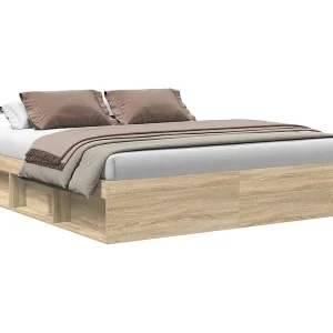 Bedframe sonoma eikenkleurig 180×200 cm Super King Size Bedframe sonoma eikenkleurig 180×200 cm Super King Size