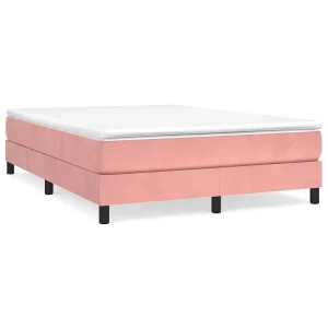 Bedframe fluweel roze 140×190 cm Bedframe fluweel roze 140×190 cm