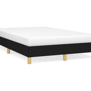 Bedframe stof zwart 120×190 cm