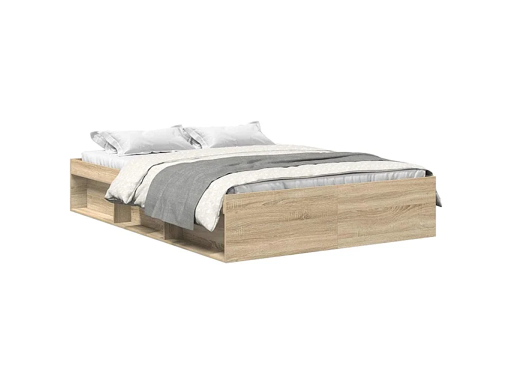 Bedframe sonoma eikenkleurig 160x200 cm