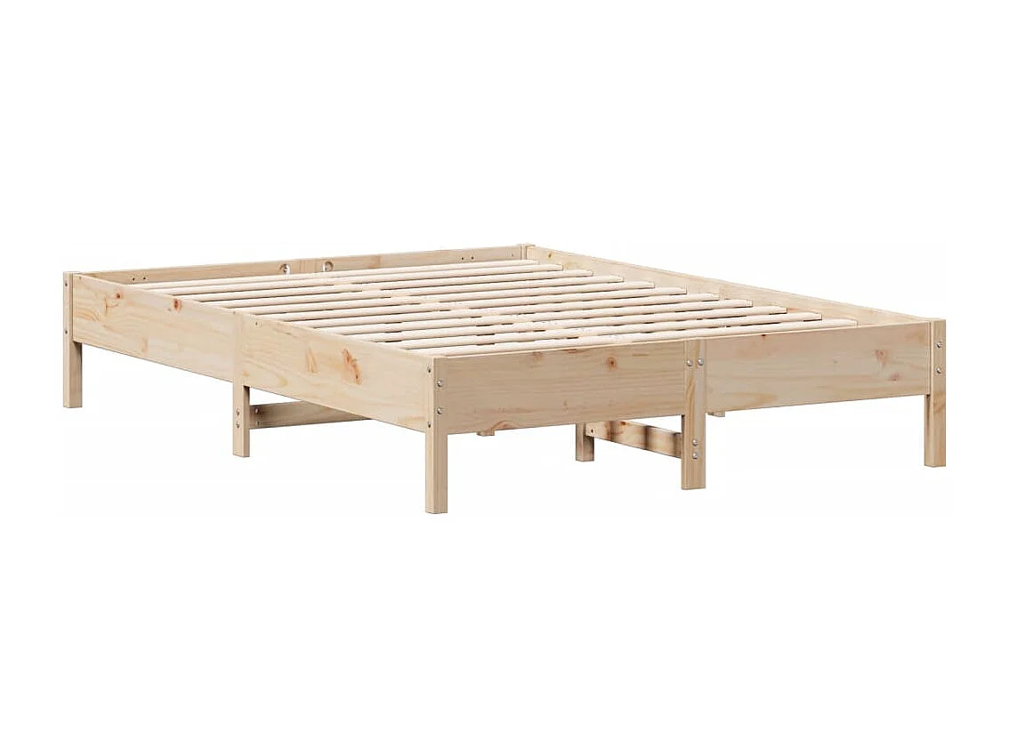Bedframe zonder matras massief grenenhout 140x200 cm