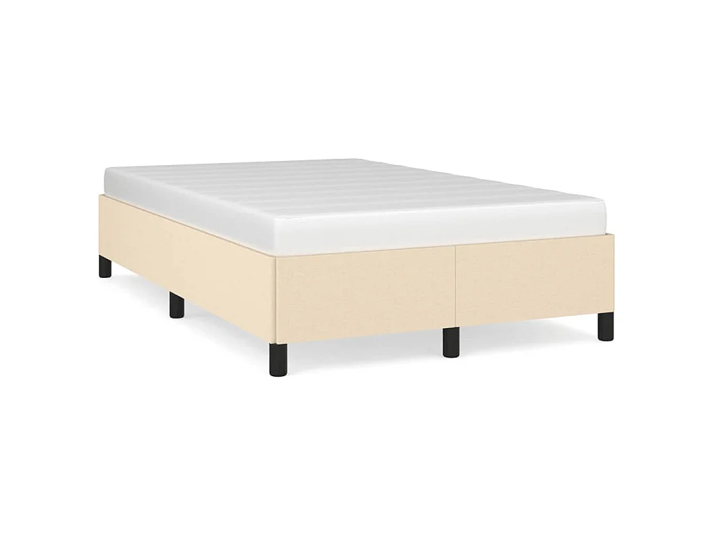 Bedframe stof crèmekleurig 120x190 cm