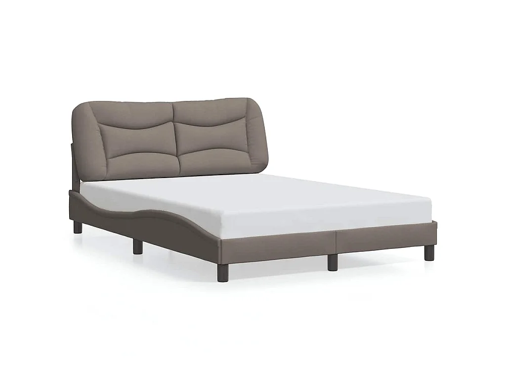 Bedframe zonder matras 120x200 cm stof taupe