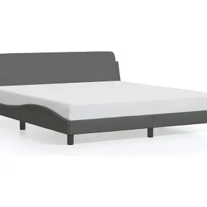 Bedframe "Dover" stof donkergrijs 160×200 cm Bedframe "Dover" stof donkergrijs 160×200 cm