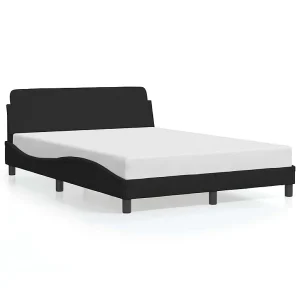 Bedframe "Dover" 140×200 cm fluweel zwart