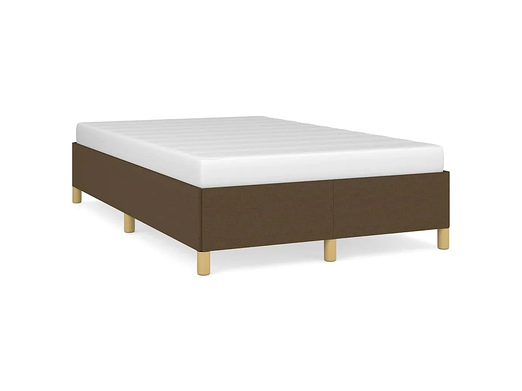 Bedframe stof donkerbruin 120x190 cm
