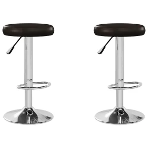 Barstoelen 2 st kunstleer bruin Barstoelen 2 st kunstleer bruin