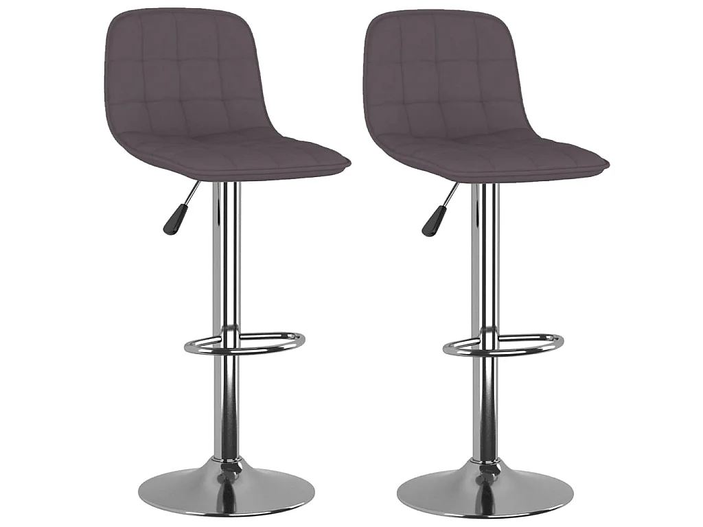 Barkrukken 2 st stof taupe