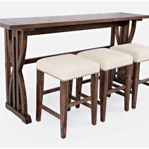 Bartafel 188×91,5×46 cm donkerbruin Avola AV1931-74 Bartafel 188×91,5×46 cm donkerbruin Avola AV1931-74
