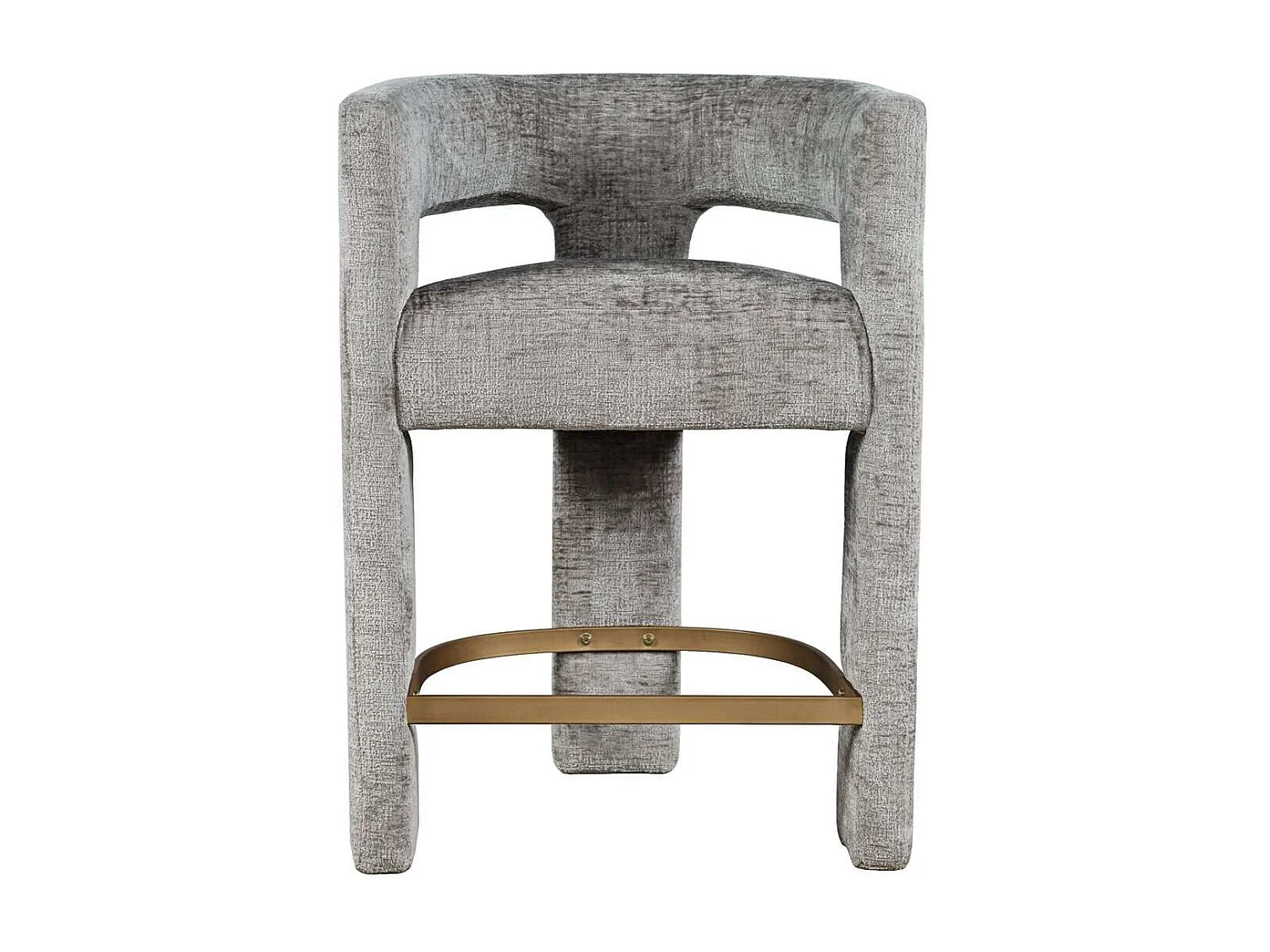 Barkruk 61x89x57 cm zilvergrijs Leith LET71HG