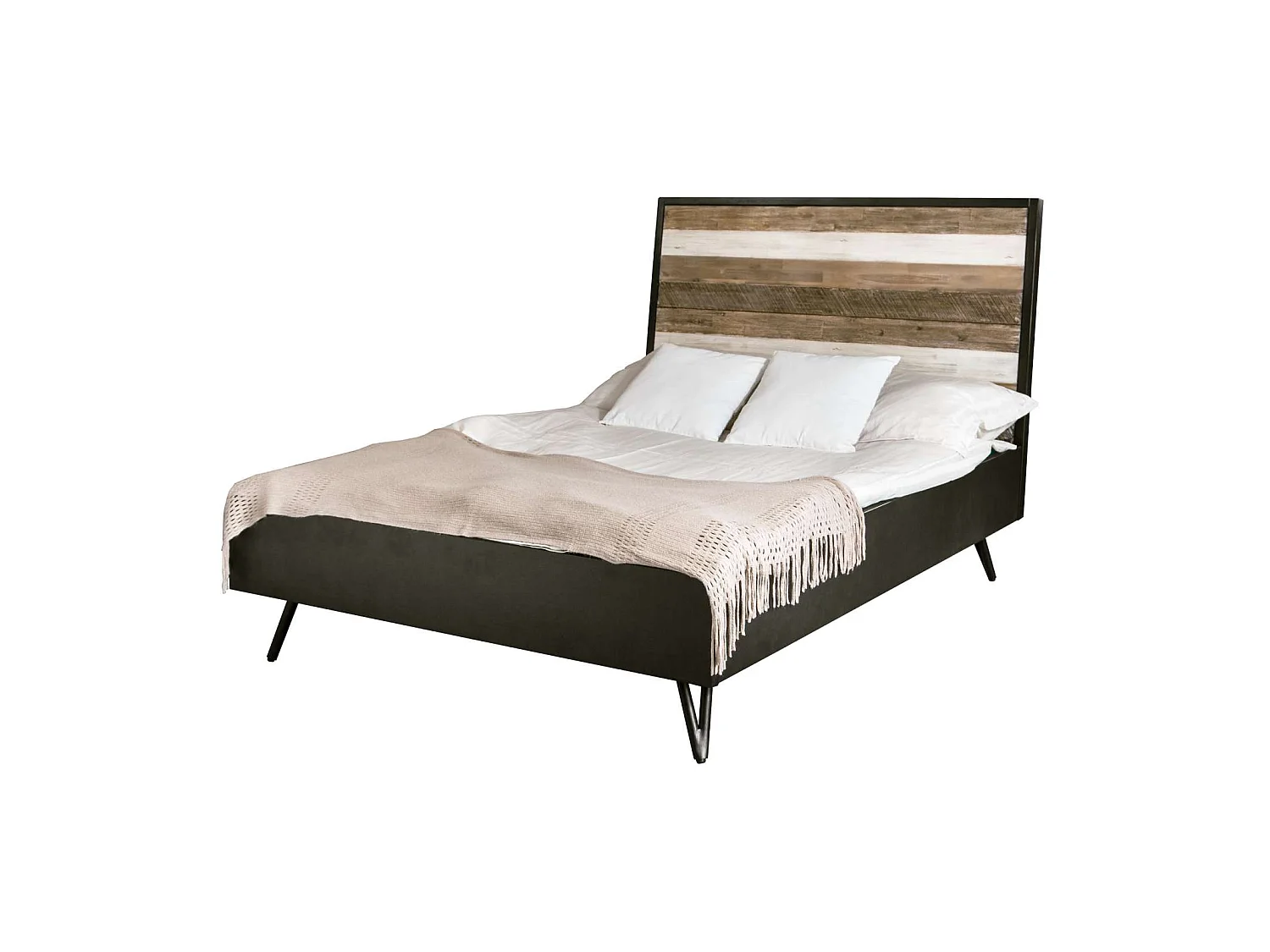 Bed 187x125x219 cm zwart Adesso Adesk01