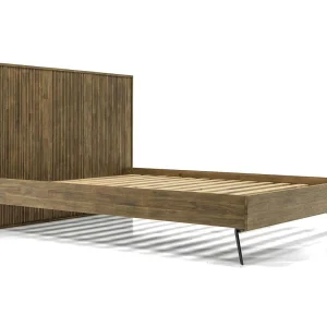 Bed 189x120x209 cm Bruin massa mask01
