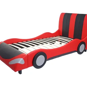 Bed MCW-E14 Auto, zwart-rood Bed MCW-E14 Auto, zwart-rood
