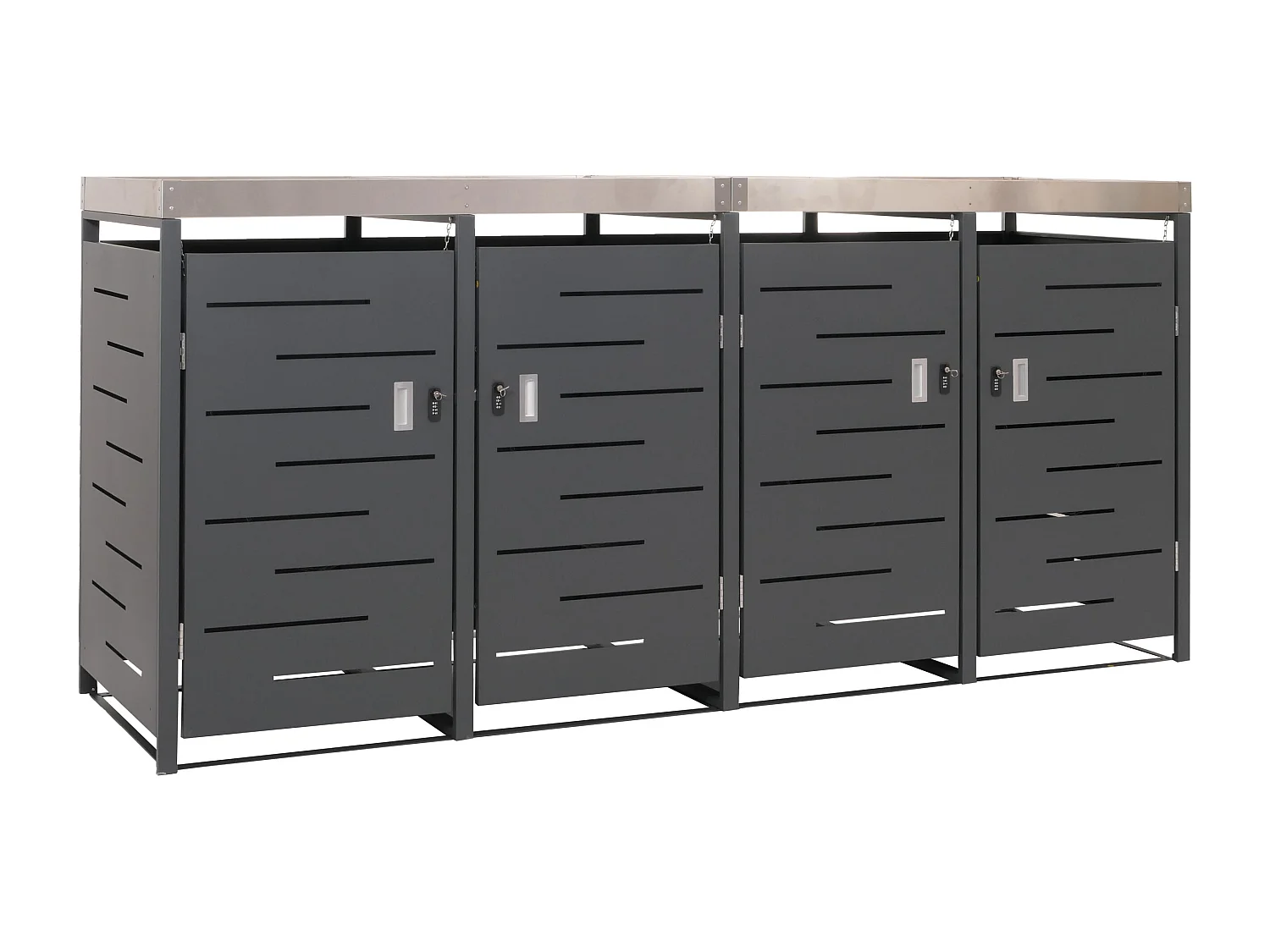 Bekleding voor 4 vuilnisbakken MCW-H40
