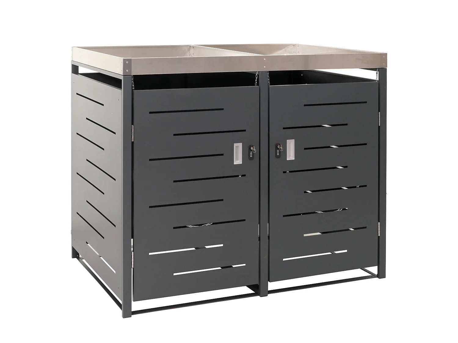 Bekleding voor 2 vuilnisbakken MCW-H40