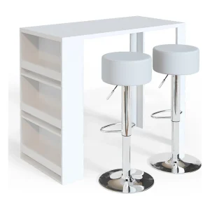 Bartafel set wit 57x117x106