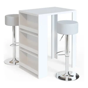 Bartafel set wit 57x80x106