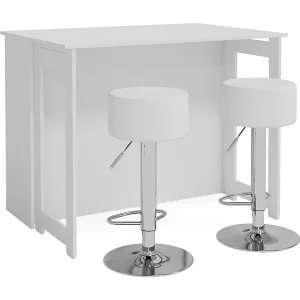 Bartafel set wit 116x37x90.5 dominic Bartafel set wit 116x37x90.5 dominic