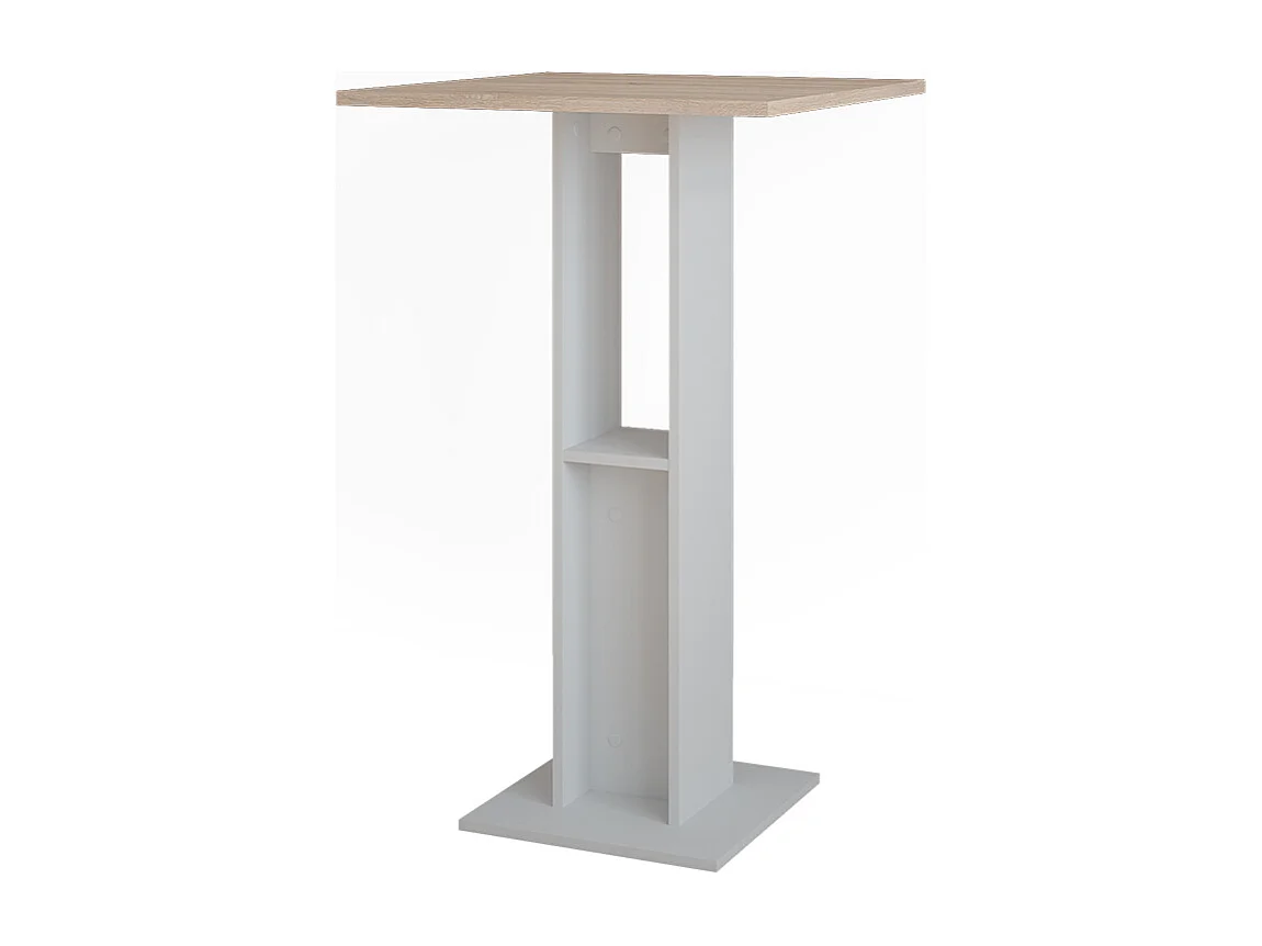 Bartafel wit/sonoma 65x65x106 repose