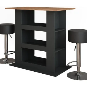 Bartafel set eik goud/antraciet 110x65x106 repose Bartafel set eik goud/antraciet 110x65x106 repose