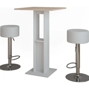 Bartafel set wit/sonoma 65x65x106 repose Bartafel set wit/sonoma 65x65x106 repose