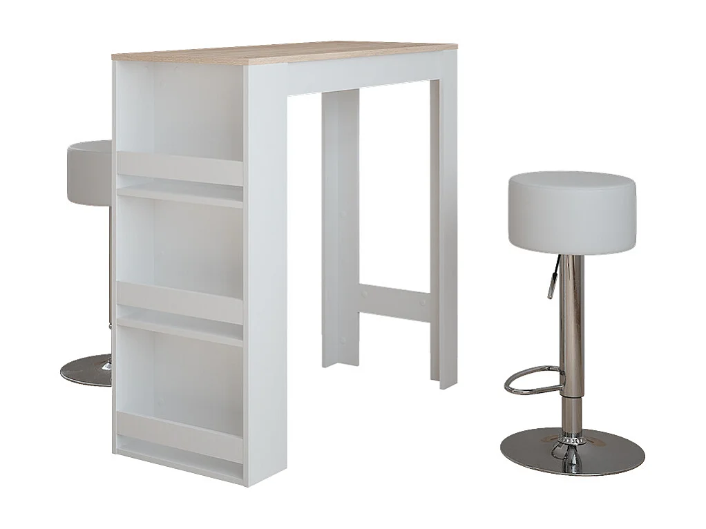 Bartafel set wit/sonoma 45x110x106 repose
