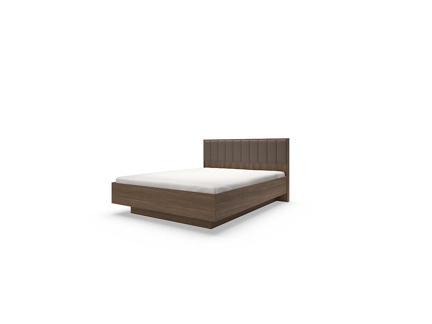 Bed, duineikenhout, 166,4 x 102 x 210 cm
