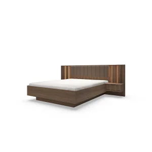 Bed, duineikenhout, 166,4 x 102 x 210 cm Bed, duineikenhout, 166,4 x 102 x 210 cm