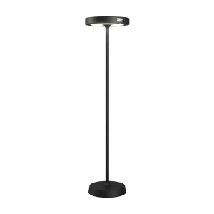 Barbell Solar RF – 65W Solar oplaadbare LED-vloerlamp – Buitenvloerlamp, 3 hoogtes, 156-113-70 cm, zwart