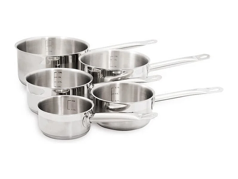 BAUMALU 5-delige RVS Pannenset - Inductiegeschikt - Gastronomie Serie