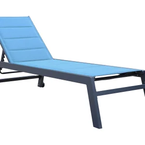 BARBADOS ligstoel in grijs-blauw textilene – antraciet aluminium BARBADOS ligstoel in grijs-blauw textilene – antraciet aluminium