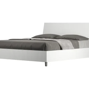 Bed 160×190 zonder lattenbodem schuin bedhoofd eiken wit Demas Bed 160×190 zonder lattenbodem schuin bedhoofd eiken wit Demas