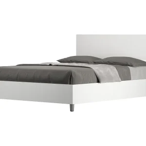 Bed 140×190 met opbergruimte rechte bedhoofd eiken wit Demas Bed 140×190 met opbergruimte rechte bedhoofd eiken wit Demas