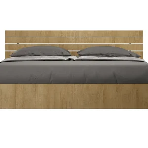 Bed 160×190 met opbergruimte schuin bedhoofd met laatten natuur eiken Ankel Bed 160×190 met opbergruimte schuin bedhoofd met laatten natuur eiken Ankel
