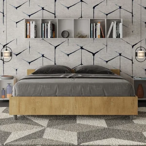 Bed 160×190 met opbergruimte natuur eiken Nuamo Bed 160×190 met opbergruimte natuur eiken Nuamo
