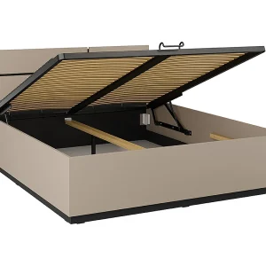 Bedstee 160×200 inclusief lattenbodem Lilia Taupe Bedstee 160×200 inclusief lattenbodem Lilia Taupe