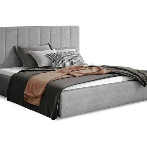 Bedstee 160×200 inclusief lattenbodem Brook Gris Bedstee 160×200 inclusief lattenbodem Brook Gris