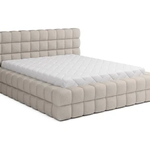 Bedstee 180×200 inclusief lattenbodem Cloud Beige badstof Bedstee 180×200 inclusief lattenbodem Cloud Beige badstof