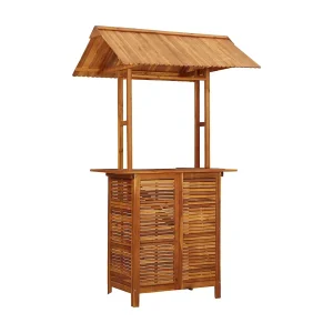 Bartafel met dak voor buiten 113x106x217 cm massief acaciahout Bartafel met dak voor buiten 113x106x217 cm massief acaciahout