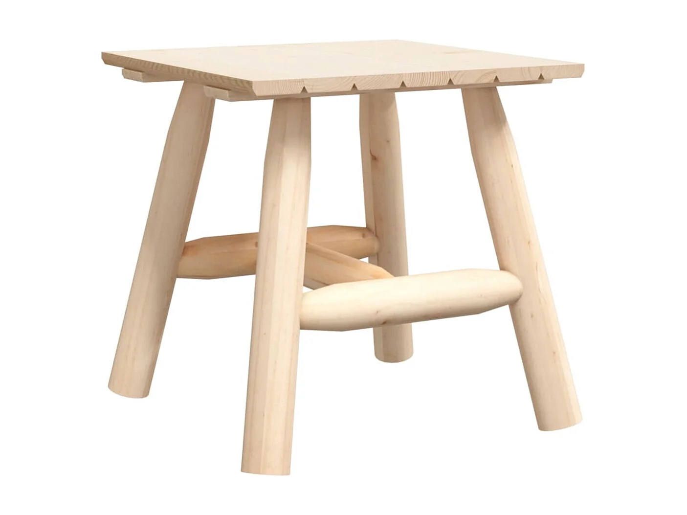 Bijzettafel 49x49x50 cm massief vurenhout