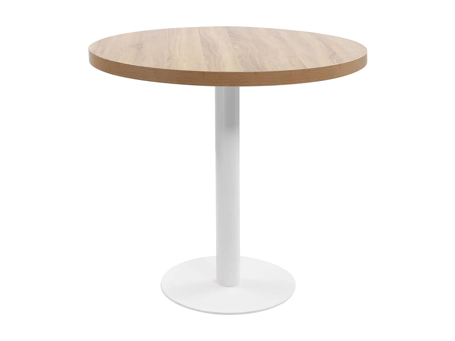 Bistrotafel 80 cm MDF lichtbruin