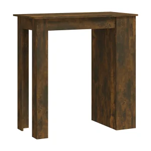 Bartafel met opbergrek 102x50x103,5 cm hout gerookt eiken Bartafel met opbergrek 102x50x103,5 cm hout gerookt eiken